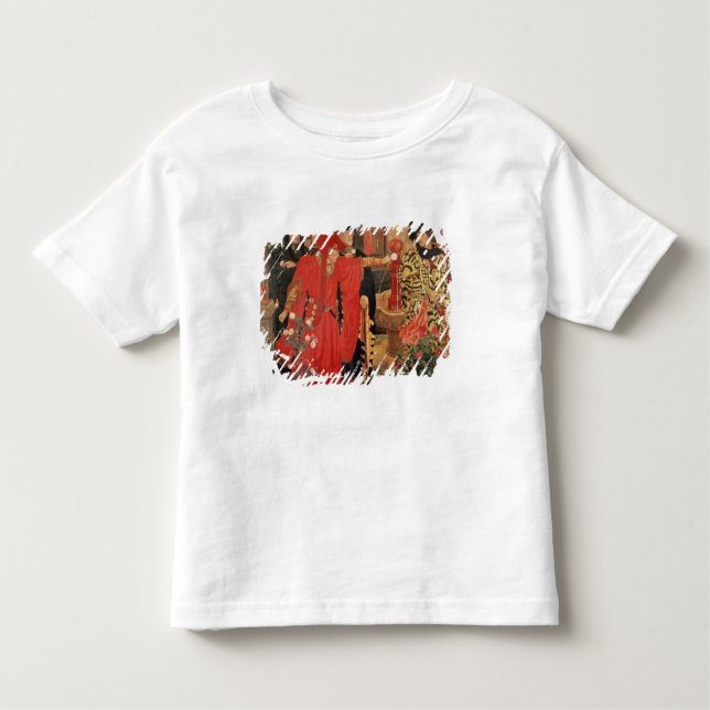 Choosing the Red and White Roses in Temple Toddler T-Shirt (Front)