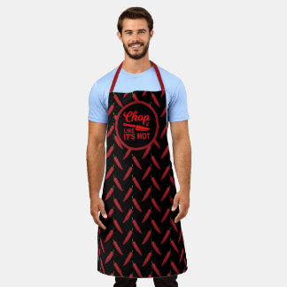 Chop It Like Its Hot Red Chilli Pepper Funny Chef' Apron