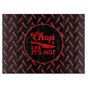 Chop It Like Its Hot Red Chilli Pepper Funny Cutting Board