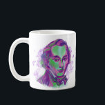 Chopin Aurora Portrait Mug<br><div class="desc">Chopin portrait drawn in aurora colours with a personal quote by Chopin found in his letters. This is the perfect gift for fans of piano and classical music.</div>