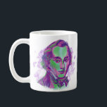 Chopin Aurora Portrait Mug<br><div class="desc">Chopin portrait drawn in aurora colours with a personal quote by Chopin found in his letters. This is the perfect gift for fans of piano and classical music.</div>