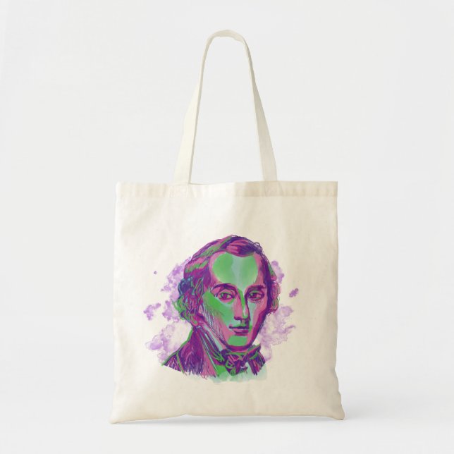 Chopin Aurora Portrait Tote Bag (Front)