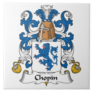 Chopin Family Crest Ceramic Tile