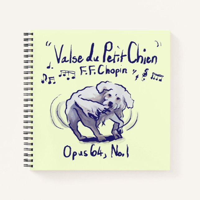 Chopin Minute Waltz Spiral Notebook (Front)