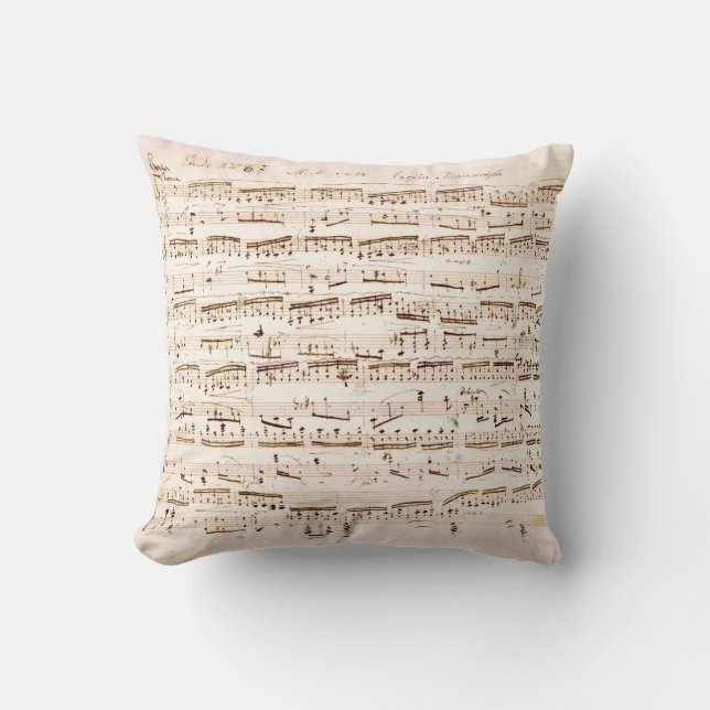 Chopin Music Pillow (Front)