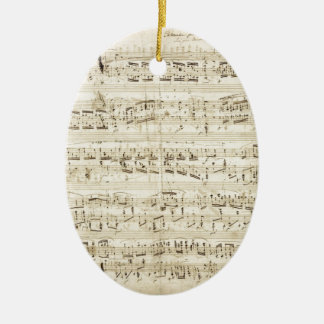 Chopin Sheet Music Ceramic Tree Decoration