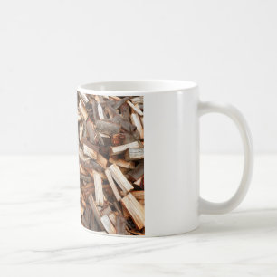 Chopped fire wood coffee mug