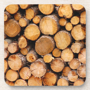 Chopped firewood coaster