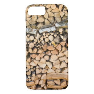 Chopped wood on a pile iphone 7 protection case