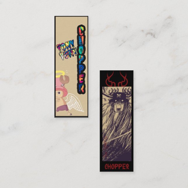 Chopper Dual Personality Bookmark Mini Business Card (Front/Back)