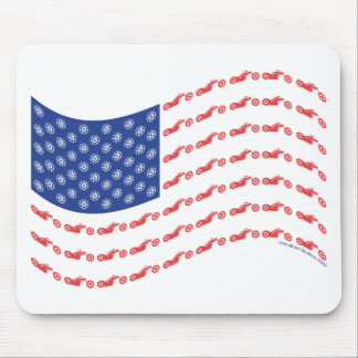 Chopper-Flag-Wave Mouse Pad