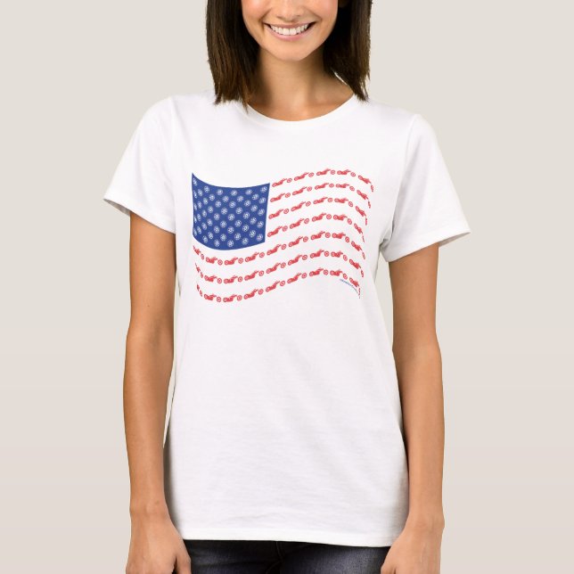 Chopper-Flag-Wave T-Shirt (Front)