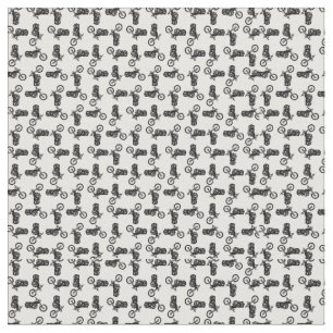 Chopper Mania Print Pattern Fabric