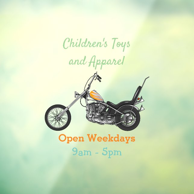 Chopper Motorcycle 1950 cartoon illustration (Sheet 3)