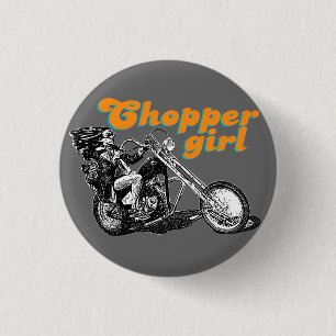 Chopper motorcycles 3 cm round badge