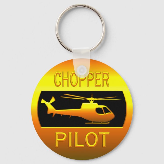 Chopper Pilot Key Ring (Front)
