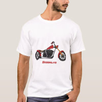 Chopper style motorcycle illustration
