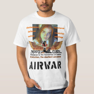 Choppergirl Disobedience = Freedom T-shirt