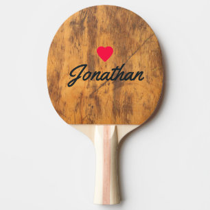 Chopping Block Vintage Heart Signature Ping Pong Paddle