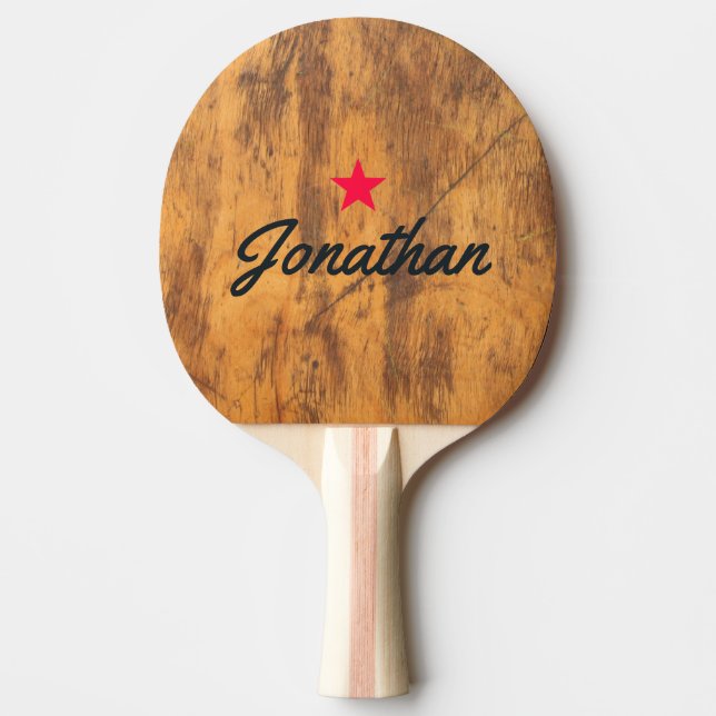 Chopping Block Vintage Star Signature Ping Pong Paddle (Front)