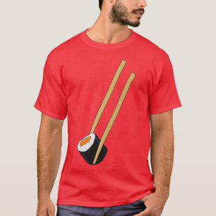 Chopsticks holding a sushi T-Shirt
