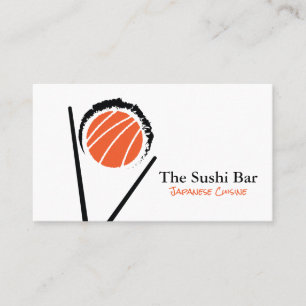 Chopsticks   Sushi Roll Business Card