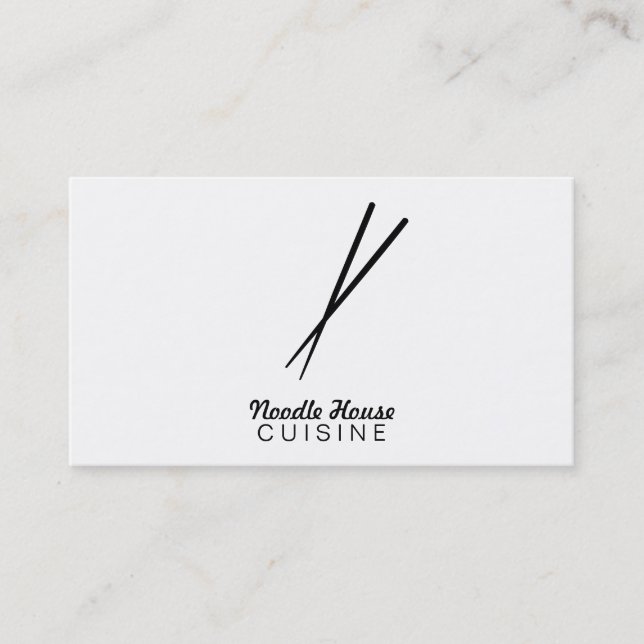 Chopsticks Variation Business Card (Front)
