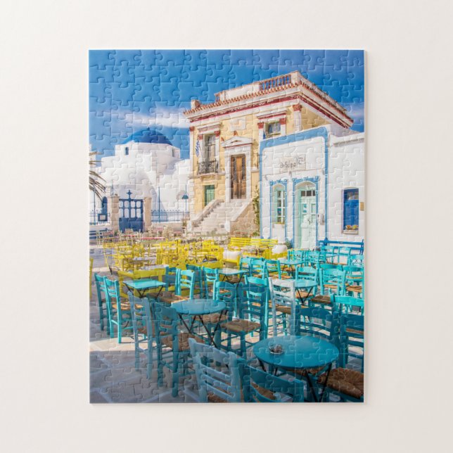 Chora Town Serifos Jigsaw Puzzle (Vertical)