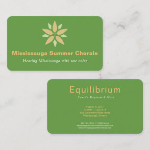 Choral Concert Business Card