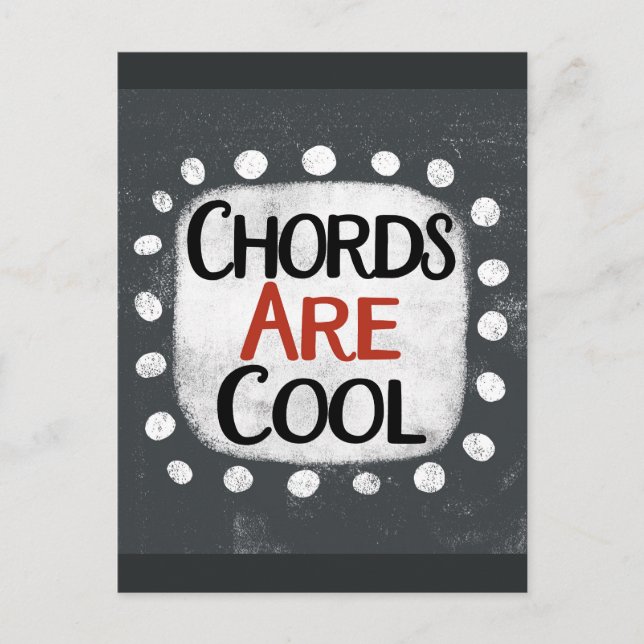 Chords Are Cool Postcard (Front)