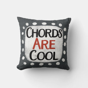 Chords Are Cool Throw Pillow