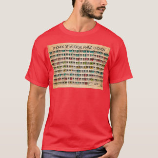 Chords of musical piano chords T-Shirt