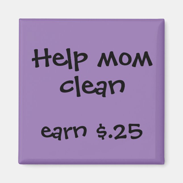 Chore Rewards for Kids Magnet (Front)
