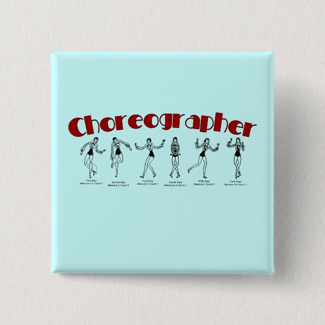 Choreographer 15 Cm Square Badge (Front)