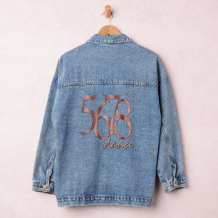 Choreographer's Count 5678 Dance Typography Denim Jacket