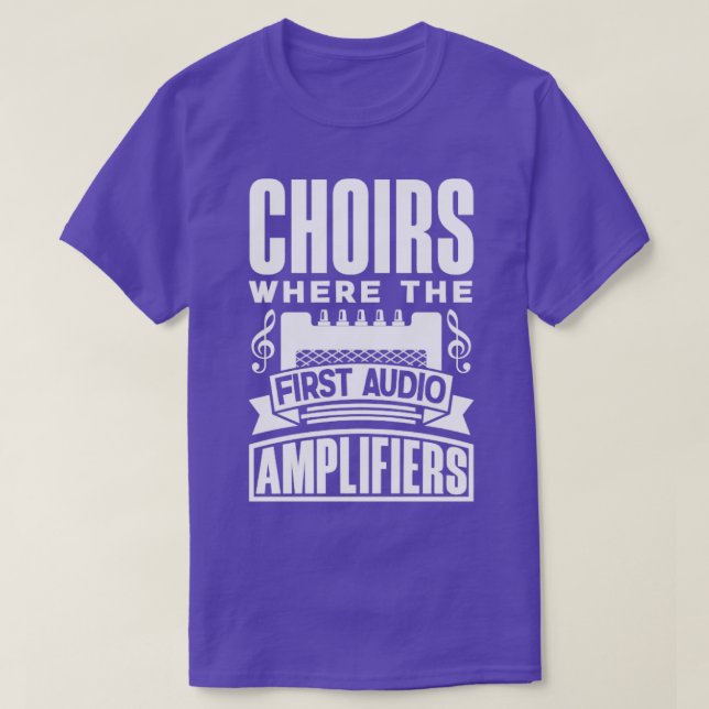 Chorister Choir Singing Choir Teacher First Audio  T-Shirt (Design Front)
