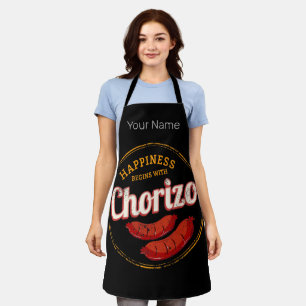 Chorizo Retro Sausage Vintage BBQ Gourmet Barbecue Apron