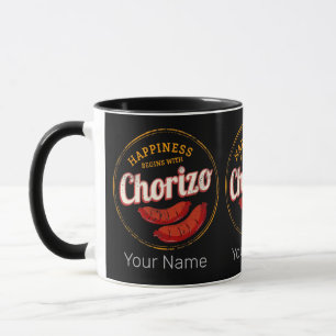 Chorizo Retro Sausage Vintage BBQ Gourmet Barbecue Mug