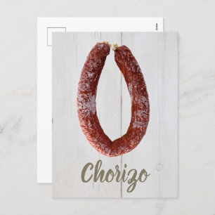 Chorizo Sausage Holiday Postcard