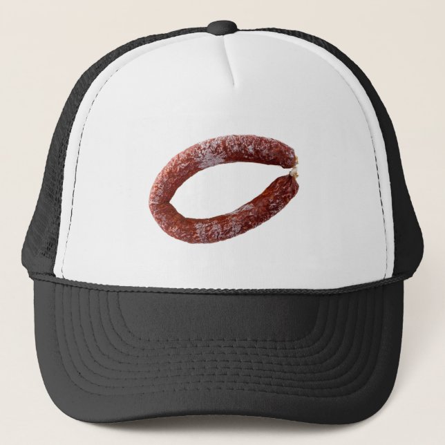 Chorizo sausage isolated as Cut Trucker Hat (Front)