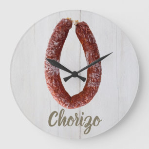 Chorizo Sausage Large Clock