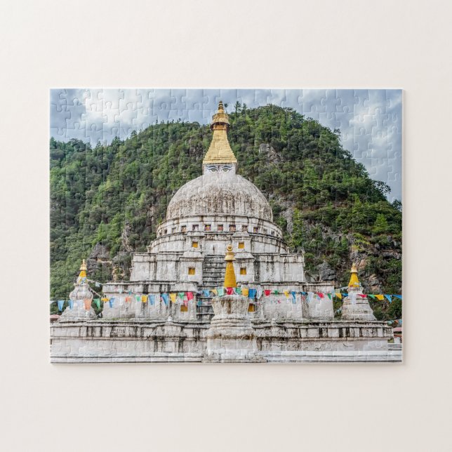Chorten Kora - Eastern Bhutan, Himalaya, Asia Jigsaw Puzzle (Horizontal)