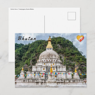 Chorten Kora - Eastern Bhutan, Himalaya, Asia Postcard