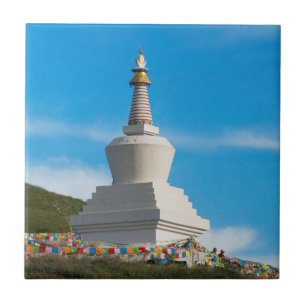 Chorten of Tagong Monastery Ceramic Tile