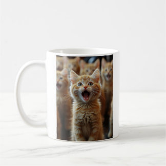 Chorus of Cute Kittens - Adorable Feline Artwork Coffee Mug