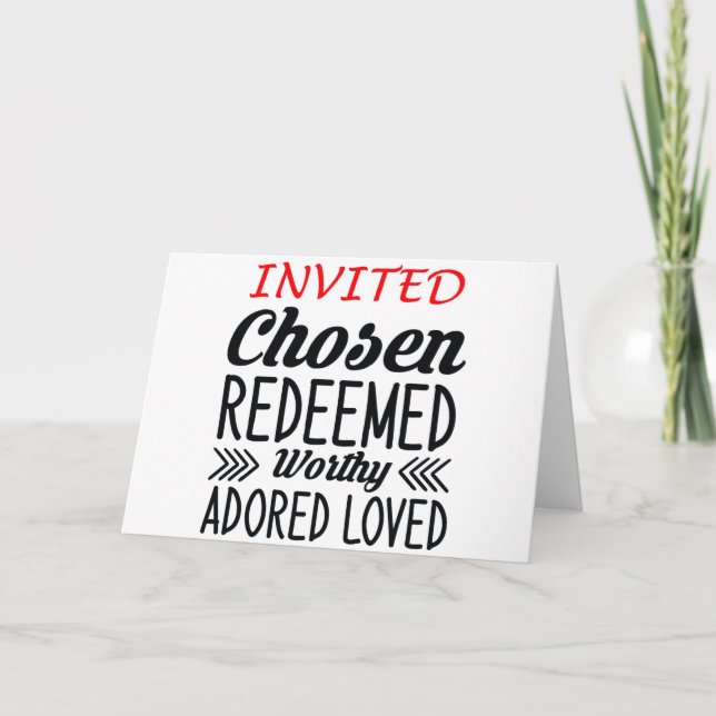 Chosen by God Invitation (Front)