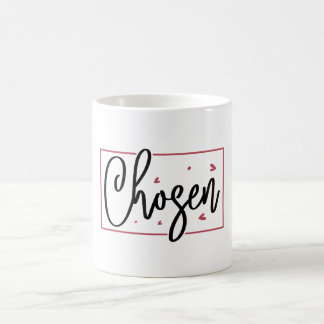 Chosen Christian Mug with Red Heart Design