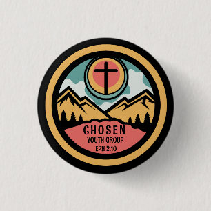 Chosen Christian Youth 3 Cm Round Badge