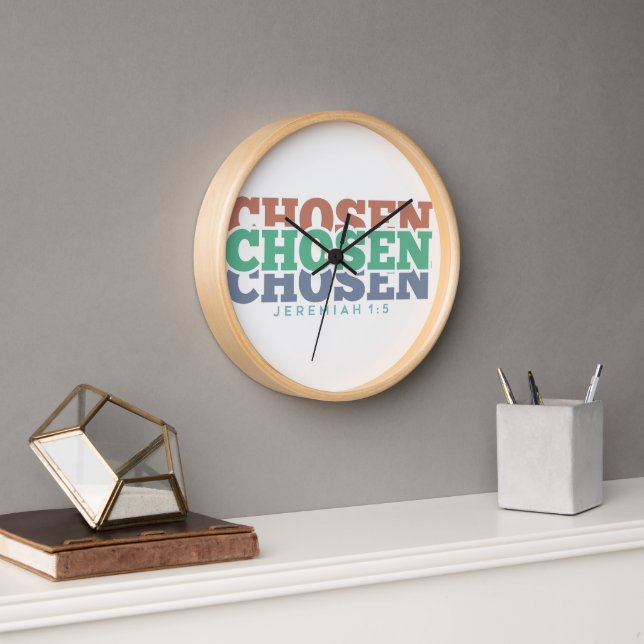 Chosen - Jeremiah 1:5 Clock (Office)