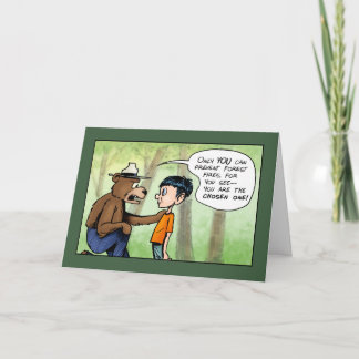 Chosen One Forest Humour Father's Day Card